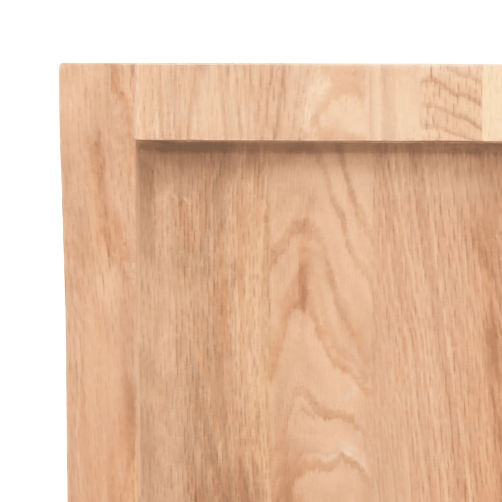 NNEVL Wall Shelf Light Brown 180x50x(2-4) cm Treated Solid Wood Oak